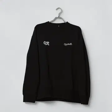 Optstuff 오프스타프 크루넥 맨투맨 셔츠 M 블랙