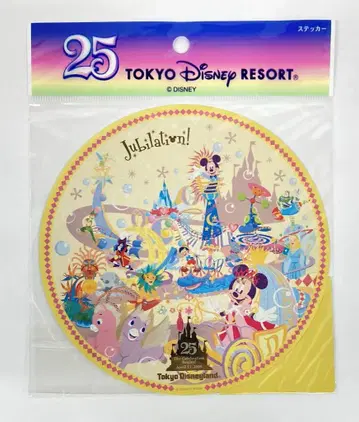 도쿄 디즈니 리조트 스티커 TDR 25주년 The Celebration Begins! Jubilation! 25주년