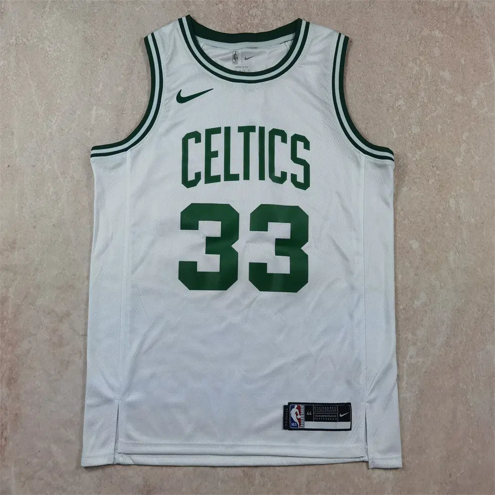 래리 버드 NBA 농구복 셀틱 33호 나이키 화이트 핫팩