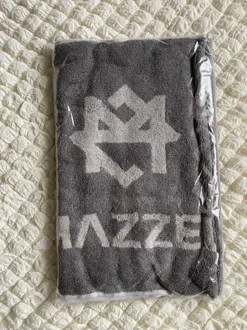 MAZZEL 로고 페이스 타월 그레이