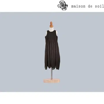 [ maison de soil ] 핀턱 슬리브리스 원피스