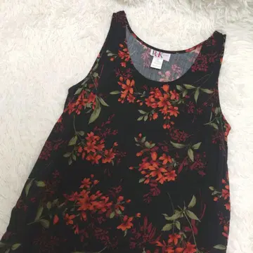 vintage 꽃무늬 슬리브리스 롱 원피스 hooked otoe
