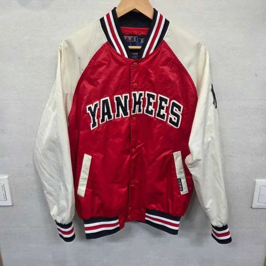 wws 90s 엠엘비 뉴욕양키즈 바시티 자켓 95 100