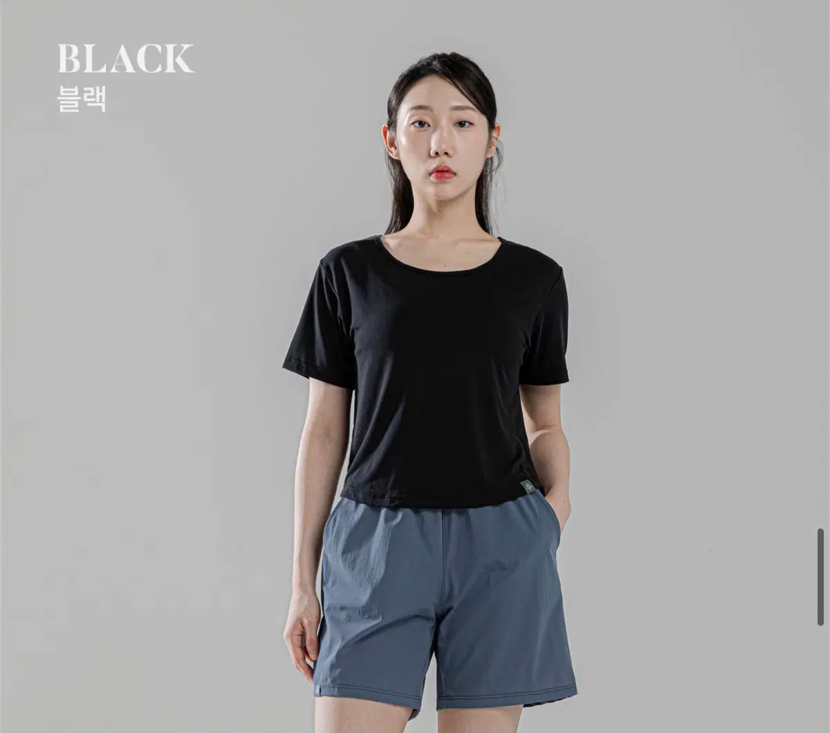 새상품) 모어아웃 슬러시 티셔츠 블랙 라지