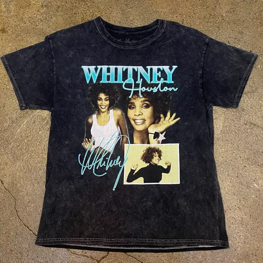 미국 빈티지 Whitney houston 휘트니 휴스턴 반팔 티셔츠