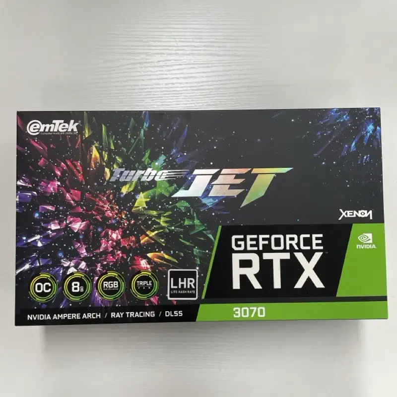 emTek GeForce RTX 3070 TurboJet LHR 그래픽 카드