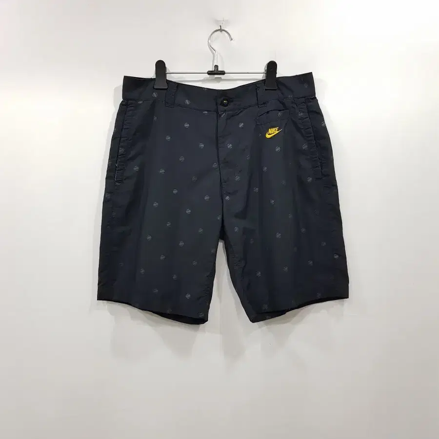 R308 나이키 자수로고 검정 바스락 쇼츠 반바지 남M