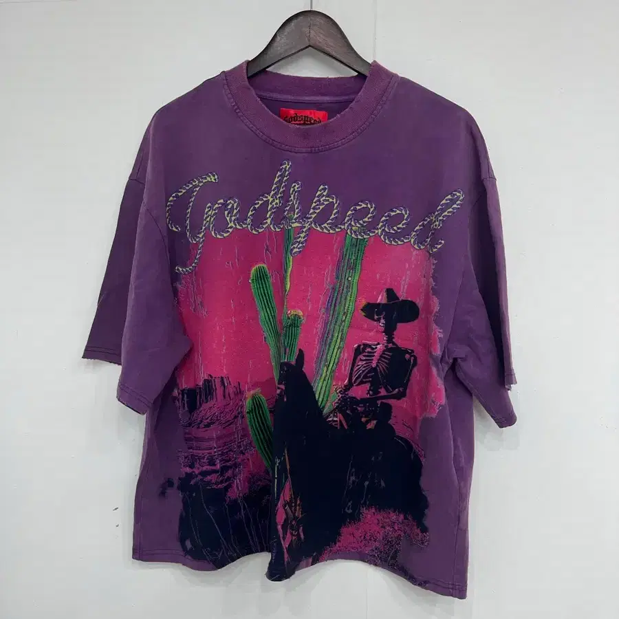 godspeed westworld purple washed 티셔츠