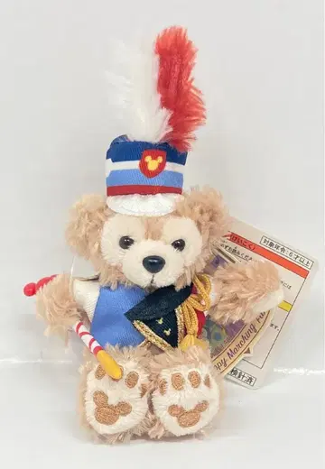 도쿄디즈니씨 봉제 인형 스트랩 Duffy and Friends 더피(마칭)/Happy Marching Fun 35주년