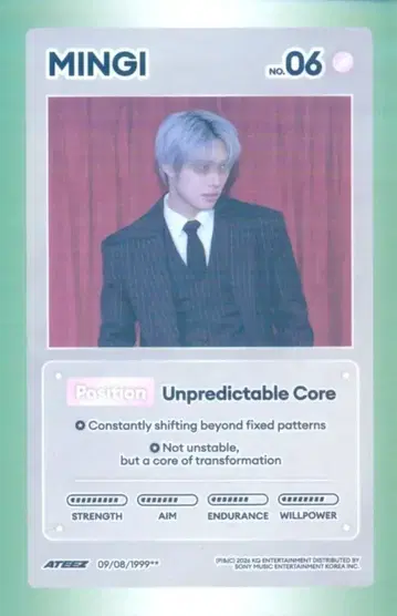 ATEEZ DIARY VER. MINGI GOLDEN HOUR : Part.5 캐릭터