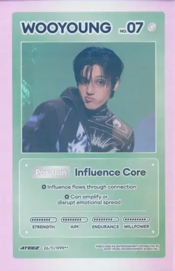 ATEEZ Z VER. WOOYOUNG GOLDEN HOUR : Part.5 캐릭터
