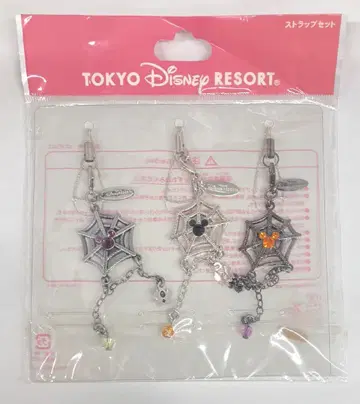 도쿄 디즈니 리조트 스트랩 세트 DISNEY HALLOWEEN 거미 모티브