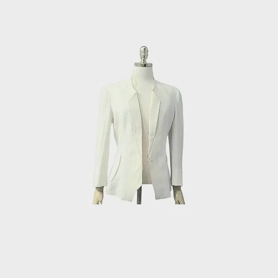 오브제 강진영 실크 배색 린넨 자켓