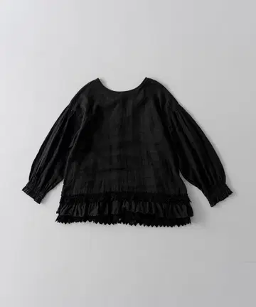 이번 시즌 새상품 네스트로브 60 린넨 레이스 헴 블라우스