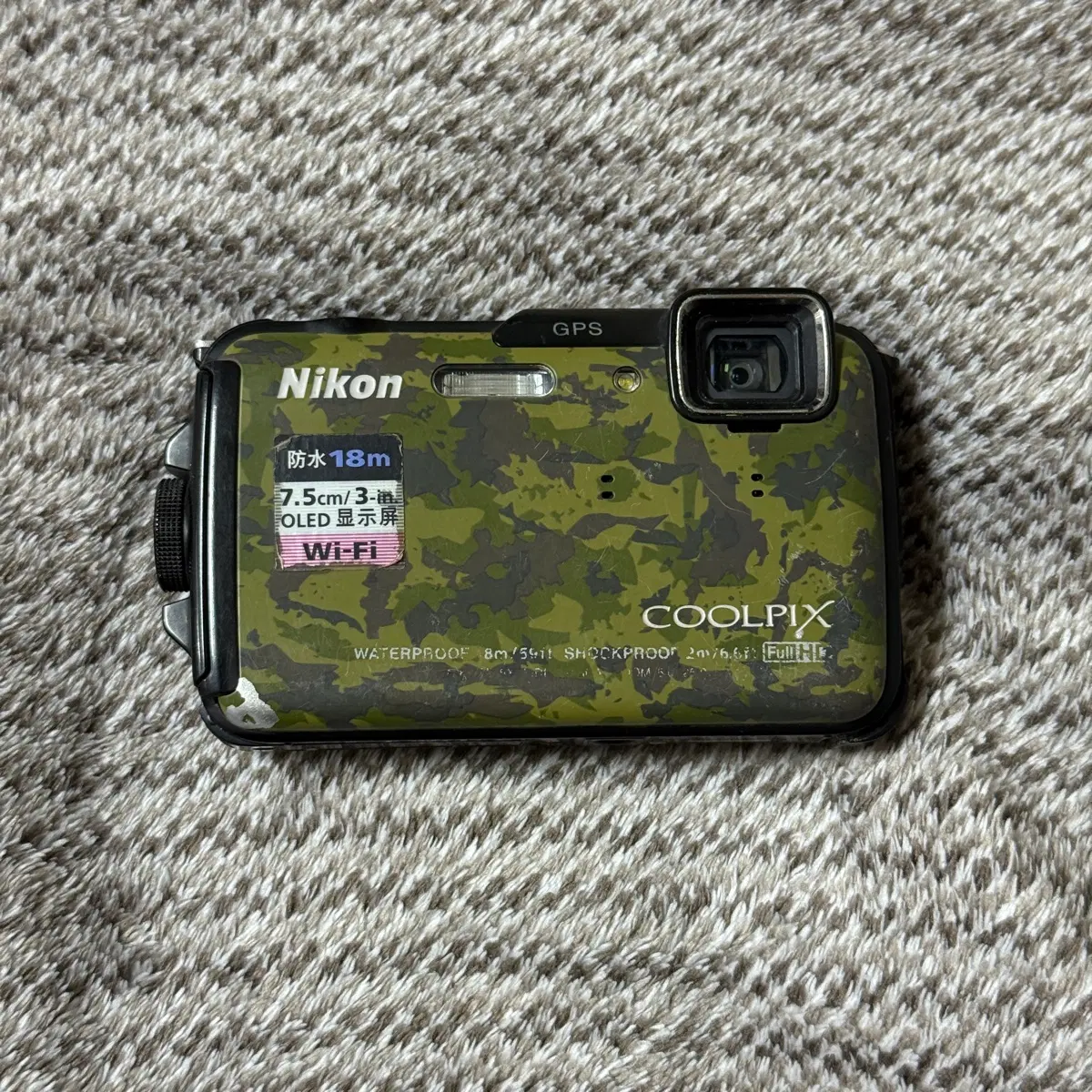 니콘 쿨픽스 aw110s 카모 디지털카메라