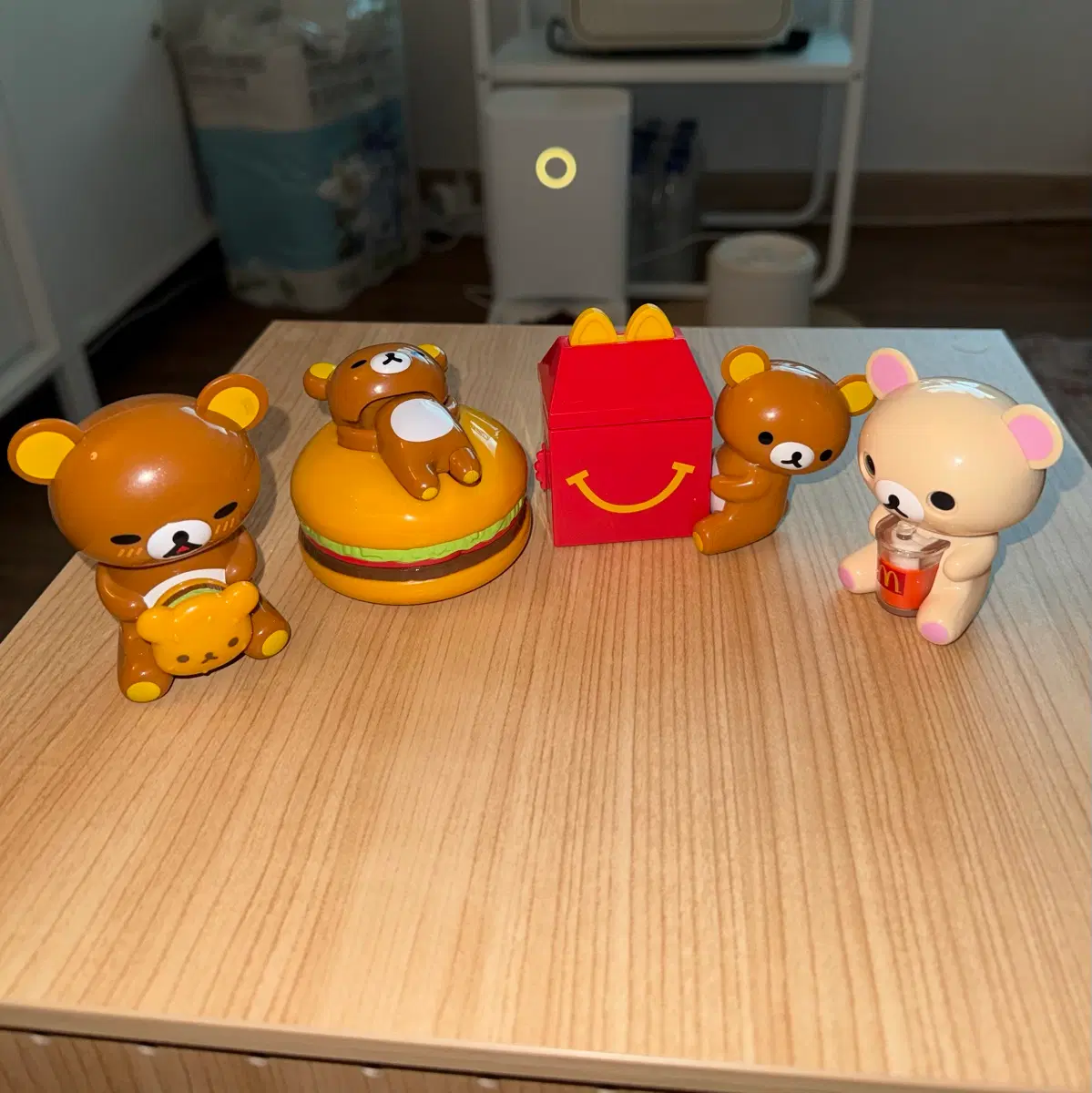 2018년 맥도날드x리락쿠마 콜라보 피규어 4종 일괄 판매