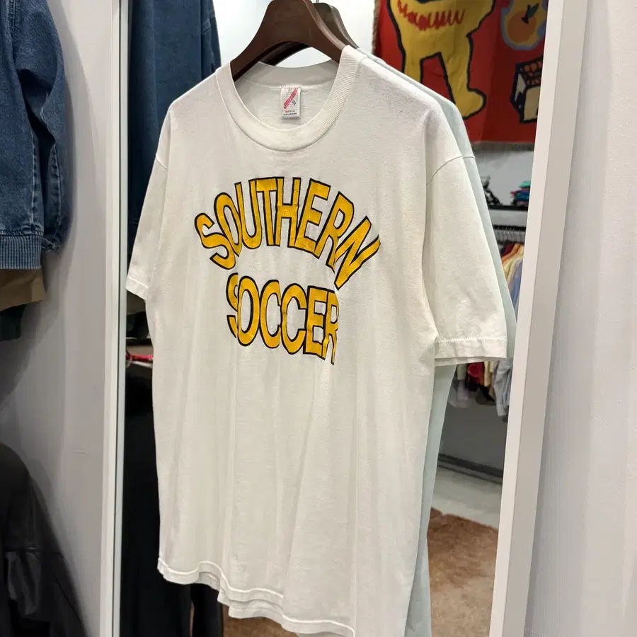 90s Jerzees 저지스 SOUTHERN SOCCER 빈티지 반팔 티셔츠 (made in USA)
