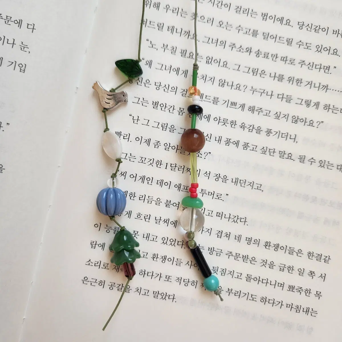 초록나무, 원석 끈갈피 책갈피 세트