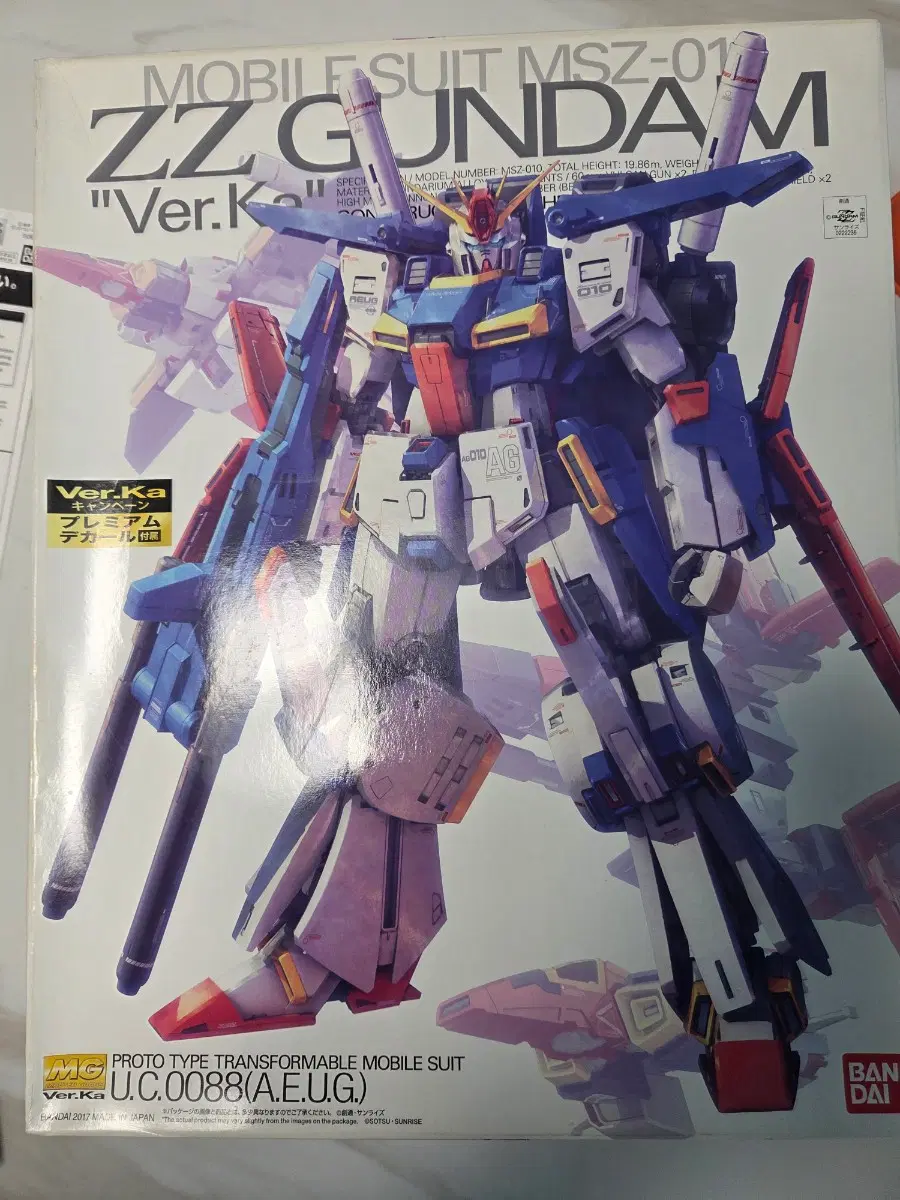 MG ZZ 건담 Ver.Ka (mg 더블 제타 버카)초회판