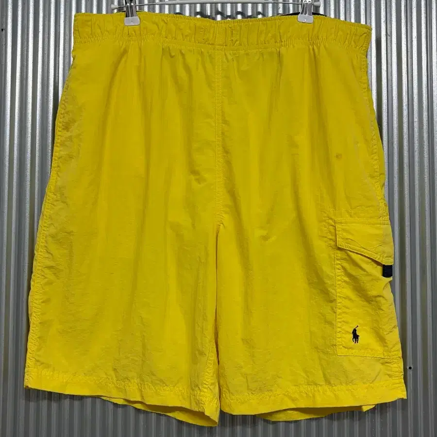 [L] 폴로 랄프로렌 Polo Ralph Lauren 옐로우 나일론 카고 쇼츠 반바지 3.9