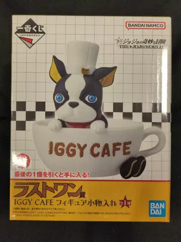 BANDAI SPIRITS 제일복권 죠죠의 기묘한 모험 THE JOJO WORLD 라스트 원상 IGGY CAFE 피규어 소품함