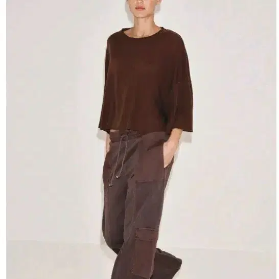 자라 코튼 린넨 케이프티셔츠