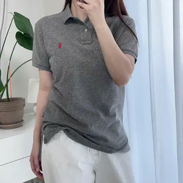 폴로 보카시그레이 / 레드포니 반팔카라티 [ M ]