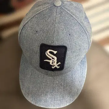 NEWERA 화이트삭스 데님 캡