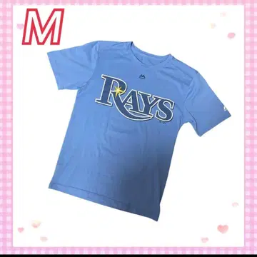 USA제 구제 의류 마제스틱 Majestic RAYS T셔츠 블루