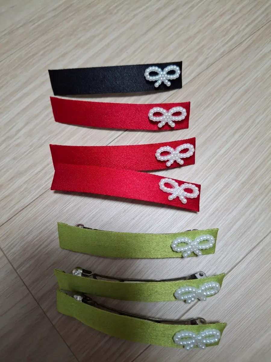 리본 헤어핀 새상품 모두드림