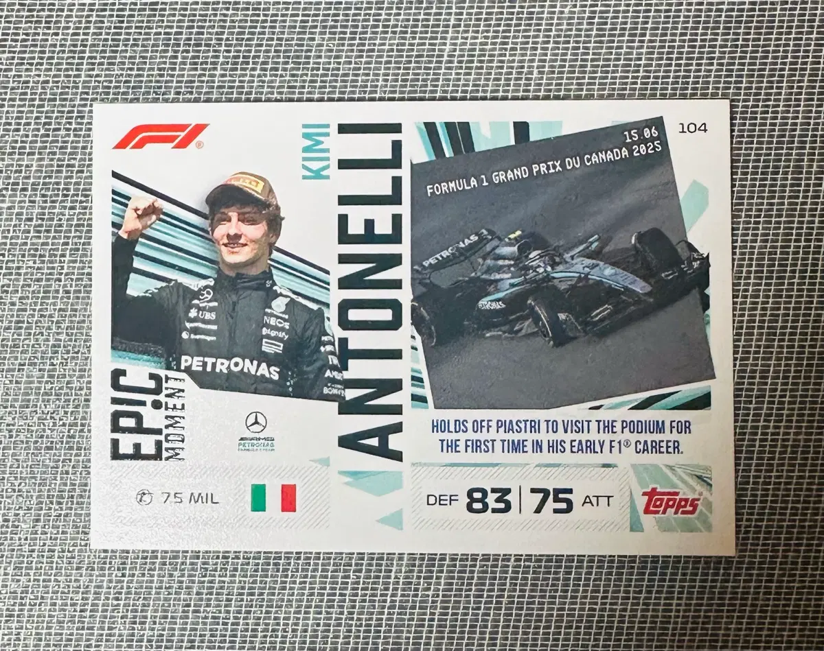2026 F1 탑스 터보 어택 키미 안토넬리 카드