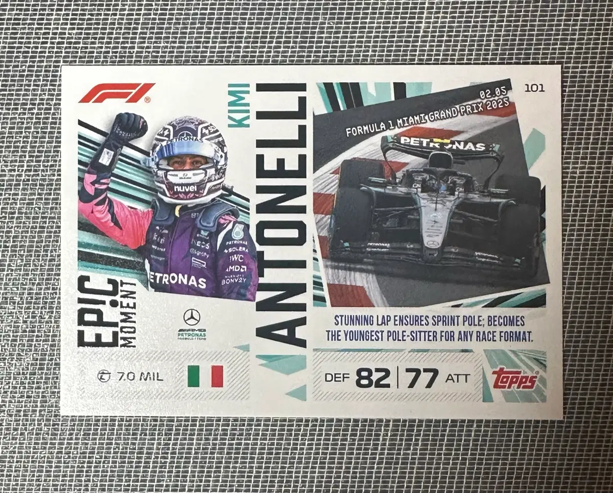2026 F1 탑스 터보 어택 키미 안토넬리 카드