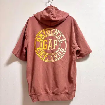 GAP 옵티컬 오리지널 안장 슬리브 숏 슬리브 후디 M