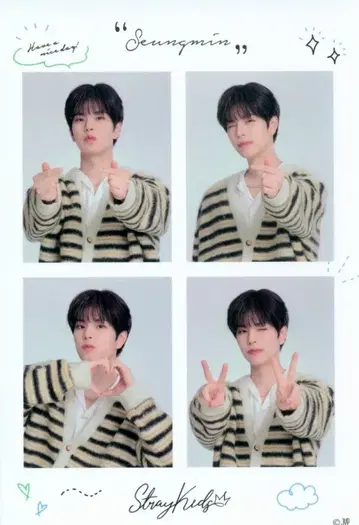 StrayKids 2023 FamilyMart 콜라보 승민 프린트 사진풍 씰