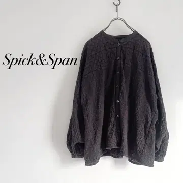 Spick&Span 브로이더 레이스 돌먼 블라우스