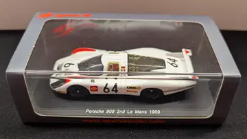 Spark 모델 1/43 포르쉐 908 No.64 1969 르망 2위 G.Larrousse - H.Herrmann S4746