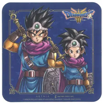 SQUARE ENIX SQUARE ENIX CAFE/ARTNIA 코스터 HD-2D 버전 드래곤 퀘스트 III 그리고 전설로 콜라 용사(남녀) 코스터