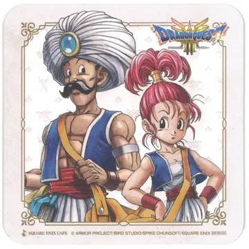 SQUARE ENIX SQUARE ENIX CAFE 코스터 HD-2D 버전 드래곤 퀘스트 III 그리고 전설로 콜라 상인(남녀) 코스터