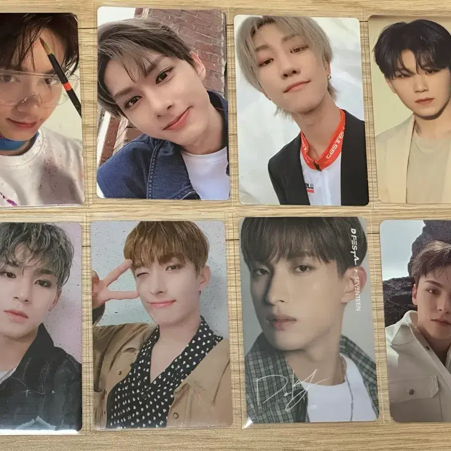 세븐틴 준 디에잇 우지 민규 도겸 버논 포카 판매