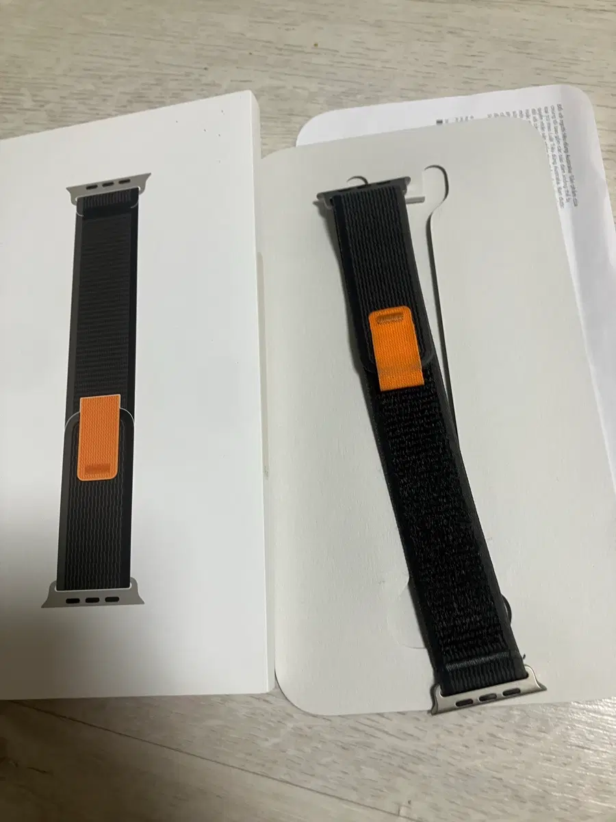 애플워치 정품 49mm 블랙트레일루프 m/L 박스o