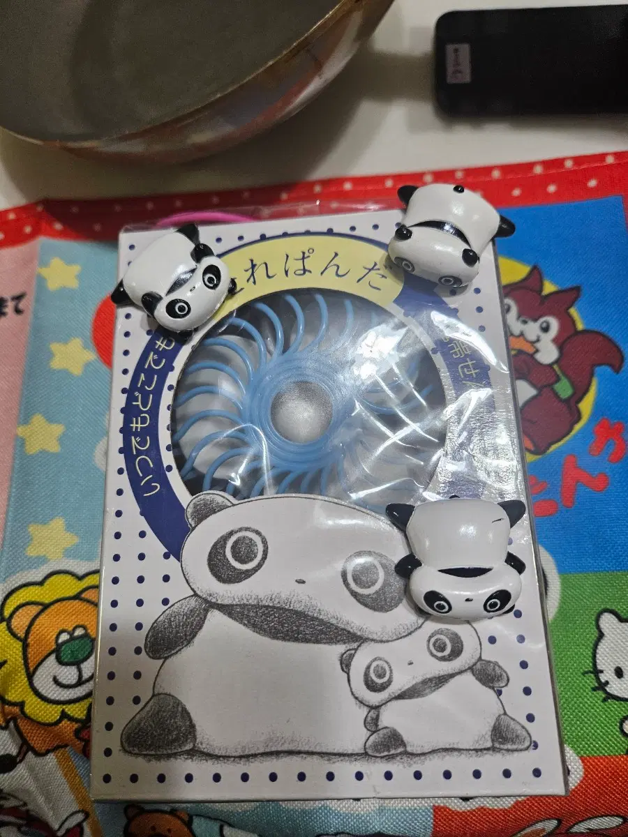(미개봉)타래판다 선풍기,피규어 팝니다