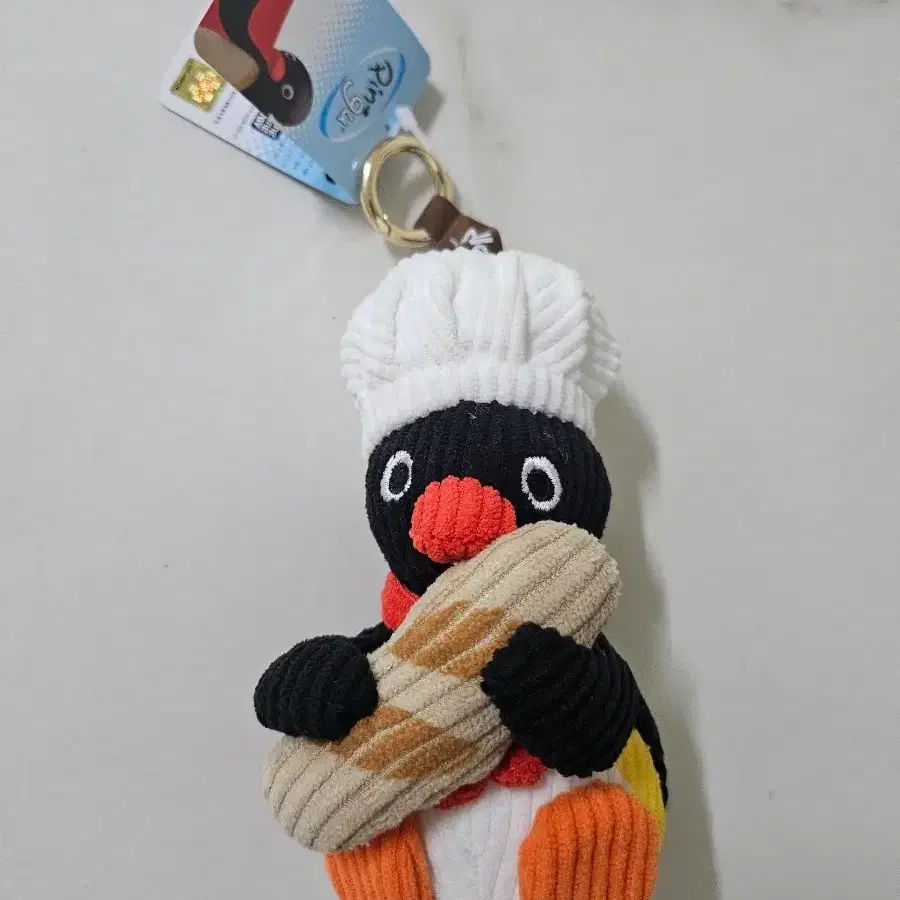 (새상품) 바게트 제빵사 핑구 인형 키링