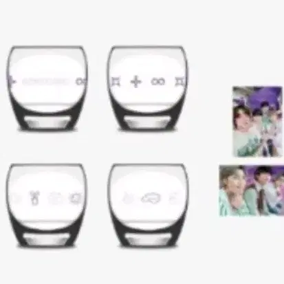 BTS 소우주 글라스 미사용 (포카포함)