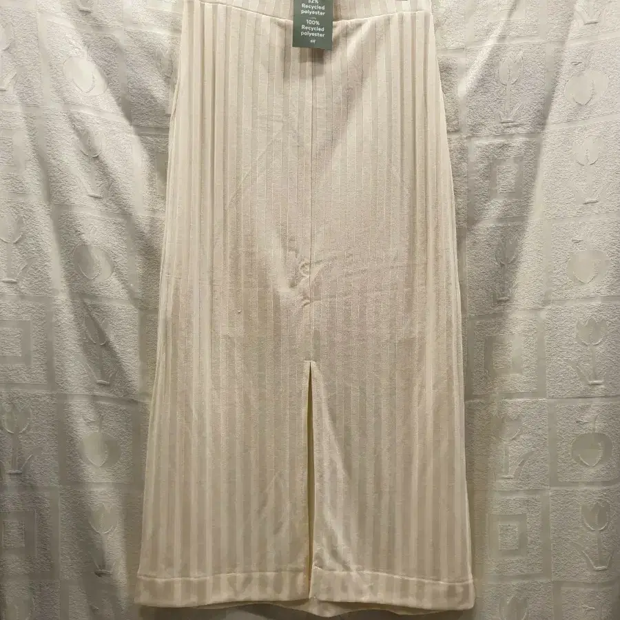 새상품) H&M 아이보리 골지 롱 스커트 S