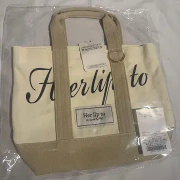 하립투 Canvas Mini Tote 토트백 신주쿠 아이보리