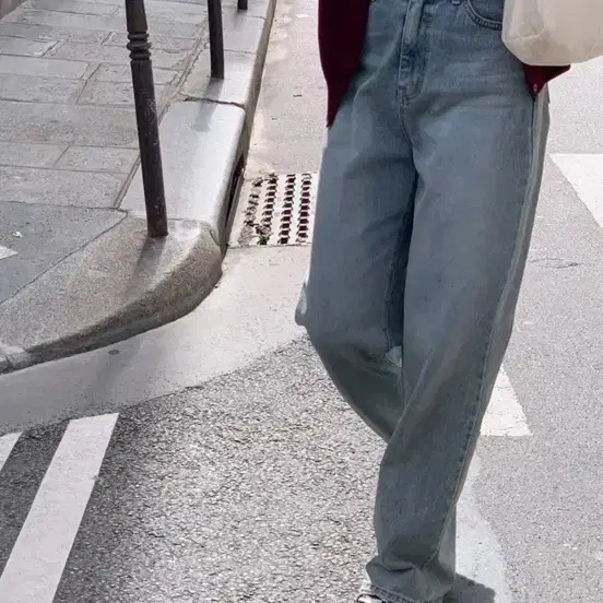 와이드 데님 팬츠 연청~중청 M사이즈