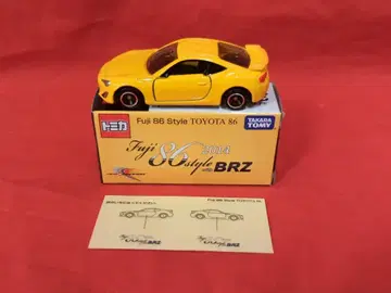 타카라토미 토미카/후지 스피드웨이 한정판 Fuji86Style TOYOTA86 WITH BRZ2014/노랑 ST14