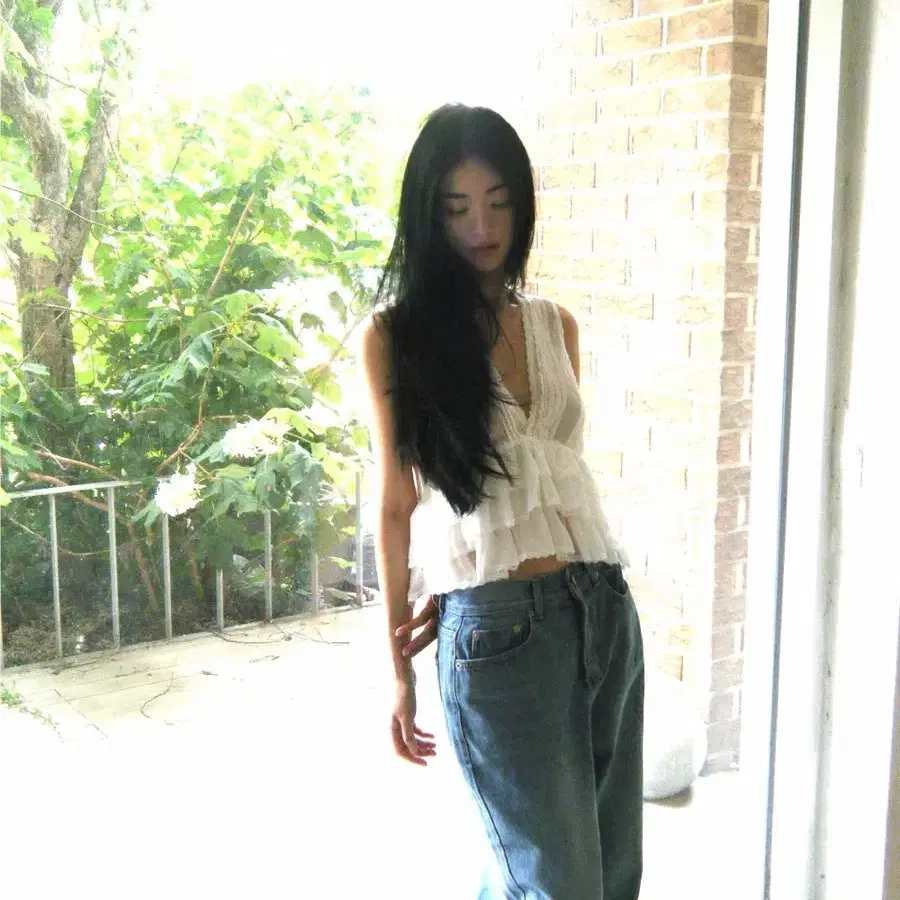 Seer 씨어 misty 프릴 블라우스