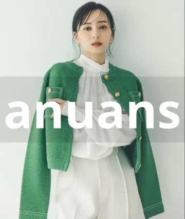 새상품급 anuans 자켓 MEDIUM 그린 여성용