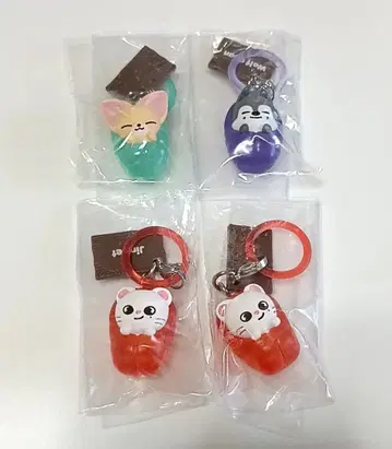 SKZOO 메지루시 액세서리 울프 찬 지니레트 폭시니 4개